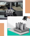 5 Piece Disc Cutter Set for Metal Jewelry Making with punch sizes 1/2, 5/8, 3/4, 7/8, and 1 inch for creating clean discs.