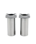 Long Type Flange Linear Bearing Set For 3D Printers And CNC Machines 8LUU To 20LUU No Fuss Install Smooth High Precision Motion Durable Material For Reduced Friction And Wear, two metal bearings