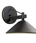Ripley 10 Inch Wide One Light Outdoor Wall Light in Olde Bronze Finish with Rustic Lantern Design for Porch or Patio