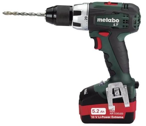 High Performance 18V Cordless Drill Driver With Brushless Motor And Dual 2Ah Lithium Ion Batteries Using One Half Inch Keyless Chuck For Heavy Duty Projects And Weekend Buildouts Built Like A Tank For True Pro Power with metal drill bit.