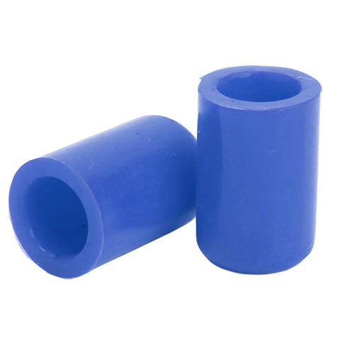 Close-up of Blue Silicone Vacuum Hose End Caps Kit, 10 Pcs, Universal 16mm Inner Diameter End Plugs for Engine Vent and Oil Lines