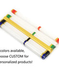 6 colored packaging tubes for 6Pc Dope 30-Inch Spine 400 Target And Hunting Arrows With Removable Tips, 4-Inch Turkey Feather Fletching.
