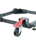 Universal Heavy Duty Mobile Base for large machines with 3-inch swivel wheels, expands to different sizes for shop mobility.