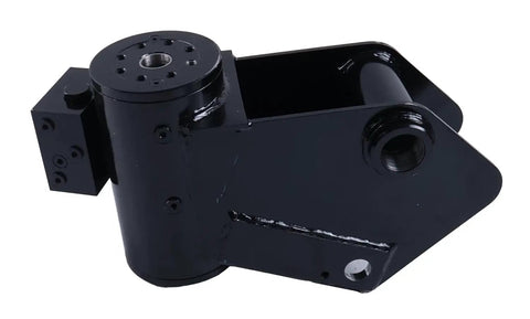 New Platform Rotator Actuator Part 1001181057 for JLG Articulating Boom Lift, showing heavy-duty black metal design.