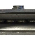Side view of Seven Inch Replacement Memory Spring Auto Return Bar Stool Swivel Plate Heavy Duty with 3/4 inch height.