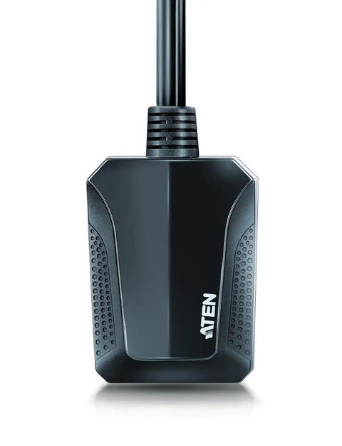 Hassle Free Laptop USB KVM Console Crash Cart Adapter delivering slick bidirectional sync with sleek black design for IT work.