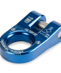 Blue Aluminum Winch Shackle With Single Pin, 12,000 Lb Working Load Limit, Heavy Duty Recovery Shackle, Crossbeam Design