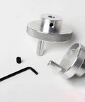 Solid Aluminum Handwheel 80mm OD For Milling Machine And Lathe With Smooth Spin And Easy Install Durable Build Perfect For Shop Grinds, with set screw and hex key