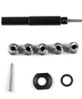 Spot Weld Cutter Set 5 Pack 3/8 Inch HSS Blades For Ripping Welds And Drilling Holes In Metal Sheets with center pin and adapter