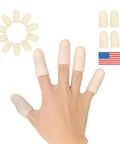 Soft Gel Finger Cots 14 Pack Finger Protector Sleeves For Trigger Finger Hand Eczema Cracking Arthritis Pain Relief