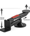 Heavy Duty Swivel Door Lifter And Board Hoist Tool Featuring Smooth Operator 360 Rotation and Rock Solid Base with Quick Release Levers, 75kg load capacity, lift range 5-60mm.