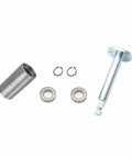 Components of 300Mm Steering Wheel Kit With 320Mm Gear Rack Pinion And Adjustable Shaft, Complete Tie Rod Set For 110Cc Go Karts Golf Carts Buggies And UTVs Replacement Upgrade, including bearings and shaft view