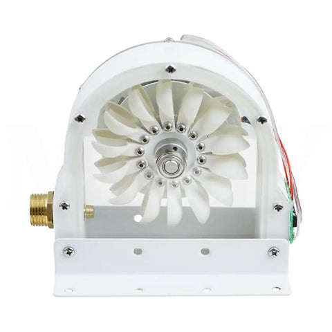 Front view of 100W Micro Hydro Generator For Tap Water And Outdoor Power Supply, ironless permanent magnet disc turbine