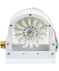 High Efficiency Pelton Turbine DIY Hydroelectric Generator Kit For Home Power with acrylic shell, front view of turbine wheel