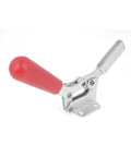 GTY-21502B Heavy-Duty Toggle Clamp 150Kg Holding Capacity 76-Degree Handle Opening 94-Degree Bar Opening Compact Metal And Plastic Construction Versatile Pliers Clamp For Woodworking And Metalworking Red Black Silver, open