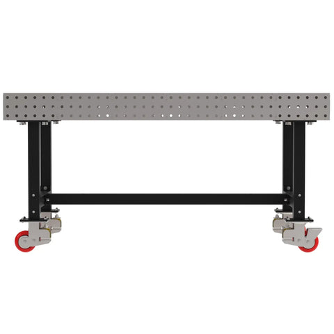 Heavy Duty 72 Inch Mobile Welding Station Built Tough With Locking Swivel Casters And Dead Nut Precision Holes Powder Coated Shop Table