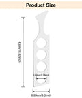 Nail The Perfect Pour Every Time With This Thick Clear Acrylic Wine Flight Paddle Template Router Drafting Stencil Reusable Precision Layout Tool For Bartenders And Craft Fans size dimensions diagram 429x89mm