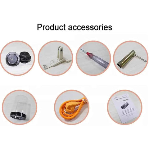 Product accessories for Upgrade Your Backyard Lab With This Dope Plug And Play 3D Printer Filament Extruder Recycler.