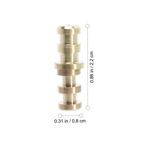 Close-up of a metal dowel pin showing dimensions, part of the 20 Sets Table Leaf Dowel Pins And Bolt Sleeve Connectors For Furniture Alignment 8x10x30mm Metal Dowels Kit