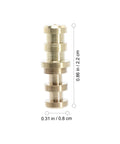 Copper dowel pin from 20 Sets Copper Table Leaf Dowel Pins And Bolt Sleeve Connectors Kit for Dining Table Extensions, 0.31 x 0.86 inches