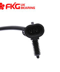Front Wheel Bearing Hub Assembly 2WD Fits Chevy Silverado Tahoe Suburban Express 1500 2500 GMC Sierra Savana Yukon Cadillac Escalade 6 Lug Set Of 2 Beefed Up Heavy Duty Aftermarket Replacement with electrical connector close-up