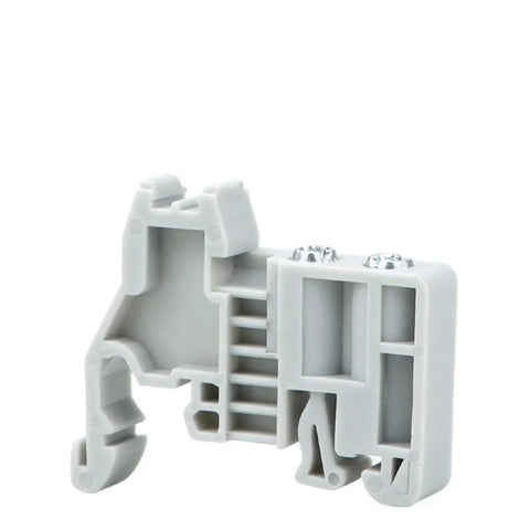 Gray Terminal Block Fixing Rail Plug for Electrical Panels and Distribution Rails 1 Piece Easy Install Cable Connector