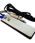 Two Pack Tattoo Foot Pedal Switch With Quarter Inch 6.35mm Plug And Stainless Steel Clip Cord, Long 1.5m Cable