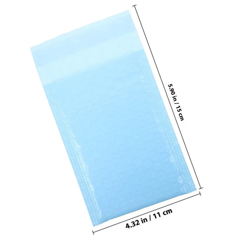 Milk Blue Bubble Mailers 11x15 Plus 4 Inch Self Seal Padded Envelopes For Biz Shipping Durable Protective Mail Bags For Online Orders