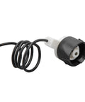 Metal Brake Proportioning Valve Wire Connector And Adapter For Cars 1970s To 1994 showing black wire, plastic plug, and coil design, suitable for easy installation.