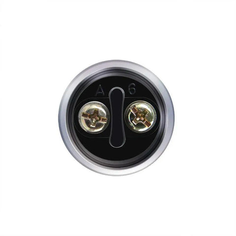 Back view of Beefy 12V 50A Waterproof Push Button Switch Universal Starter Horn Button with screw terminals for secure connection.