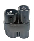 Heavy Duty Ccs1 To Ccs2 Fast Charge Adapter showing a black converter for EV charging, designed for Type One to Type Two compatibility.