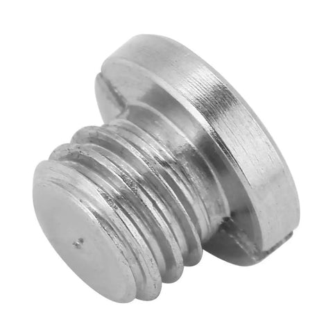 Heavy Duty Stainless Steel Ball Plungers M5x5 Flanged Threaded Spring Plunger 5 Pack side view of stainless steel ball plunger