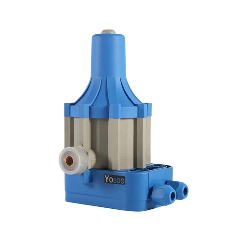 110V Automatic Electronic Switch Control Pressure Controller For Pumps And Water Systems in blue and gray