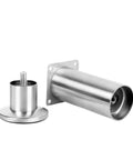 Height Adjustable Stainless Steel Furniture Feet Set Of 4 For Cabinets Sofas And Desks with round durable wear resistant design.