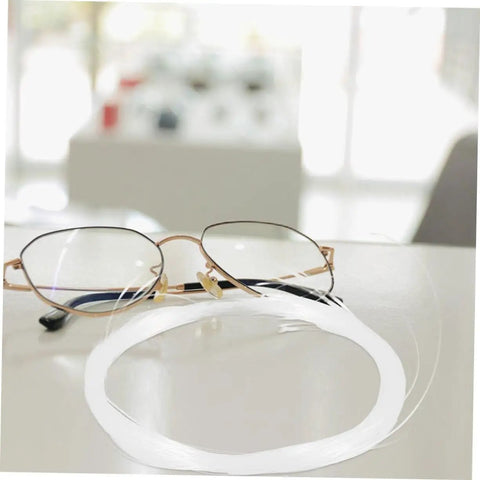 Half Frame Glasses Thread Replacement Kit For Eyeglasses, Eyewear Repair String And Nylon Temple Tips Lanyard on table