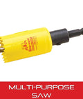 Deep Cut Hole Saw With Arbor And Abrasion Resistant HSS Teeth For Quick Cuts Through Metal Steel And Wood 2 Inch Diameter