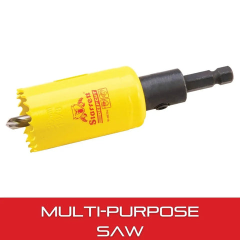 Deep Cut Hole Saw With Arbor And Abrasion Resistant HSS Teeth For Quick Cuts Through Metal Steel And Wood 2 Inch Diameter