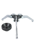 Heavy Duty Carbon Steel Gear Bearing Puller Kit With 1 Point 2 Kilogram Slide Hammer For Toughest Jobs Under The Hood 3 Jaw Setup Grabs Gear And Bearings From Any Side No Messy Tools Needed For Bad Ass Garage Repairs, 3 jaw puller and cap