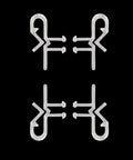 25 Pack Clear Plastic Hidden Valance Clips For Horizontal Blinds No Sweat Install Rock Solid Grip Window Covering Retainers Heavy Duty Grooved Design Smooth Operation image showing transparent clips on a black background.