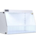 Heavy-Duty 40-Inch Wide Ducted Fume Hood With 6-Inch Exhaust Collar And LED Lighting For Lab Fume Control Handles Chemical Fumes