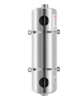 Pool Heat Exchanger 200 KBtu Per Hour 304 Stainless Steel Shell Tube with Same Side Port 1.5 Inch FPT visible