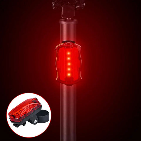 Super Bright Bike Light Set With Front Headlight And Rear Tail Light Waterproof quick release rear taillight on a seat post