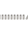 4x6mm Dowel Pins Set Of 10 304 Stainless Steel Round Head Flat Chamfered End Non Threaded Fasteners.