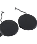 Black Front Bumper Tow Hook Eye Cap Covers Left And Right Pair For Porsche Cayenne 2011 2012 2013 2014 Premium ABS Plastic