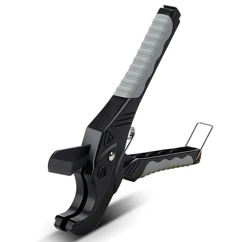 PVC Pipe Cutter 33mm Opening Heavy Duty Handheld Plastic Tube Cutter for PVC and Drainage Pipes angled view