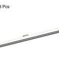 Carbon Fiber Round Tube 5mm X 3mm X 400mm Pultruded For RC Airplanes And Quadcopters 8 Pack shown in linear view.