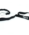 Shock Absorbing Bungee Tug Line for Skijoring and Bikejoring, Hands Free Dog Leash With Waist Belt Compatibility, 6.5 to 8 Feet, Black