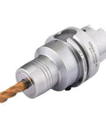 Top Pick PHC20 Hydraulic Collet Chuck For CNC Lathe Tools Fits HSK63A with drill bit, 15mm capacity, high precision design.