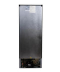 Back view of Spacious Upright Freezer Deep Freeze 11 Cubic Feet Stainless Steel Cabinet showing compressor and rear panel.