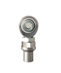 7/8 Inch M14 Heim Joint Rod End Ball Bearing For Custom Car Swaps And Hot Rod Fixes Heavy Duty Suspension Hardware With Smooth Angular Pivoting And Quick Bolt In Install, front view.